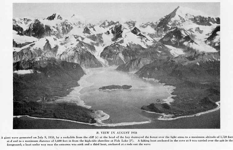 Цунами на аляске 1958 фото